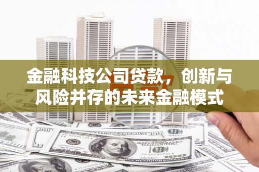 南化金融科技公司贷款，创新与风险并存的未来金融模式