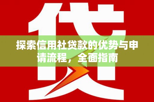 永新探索信用社贷款的优势与申请流程，全面指南