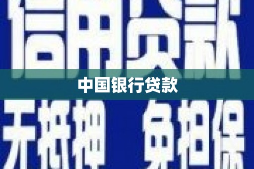 鱼峰中国银行贷款