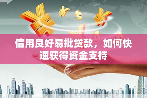 枋寮信用良好易批贷款，如何快速获得资金支持