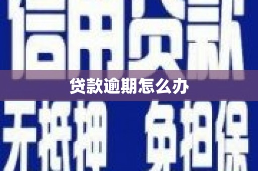 玉门贷款逾期怎么办