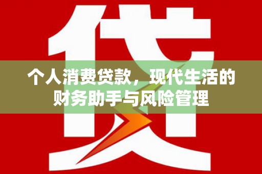 焉耆个人消费贷款，现代生活的财务助手与风险管理
