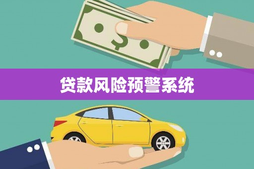 林甸贷款风险预警系统